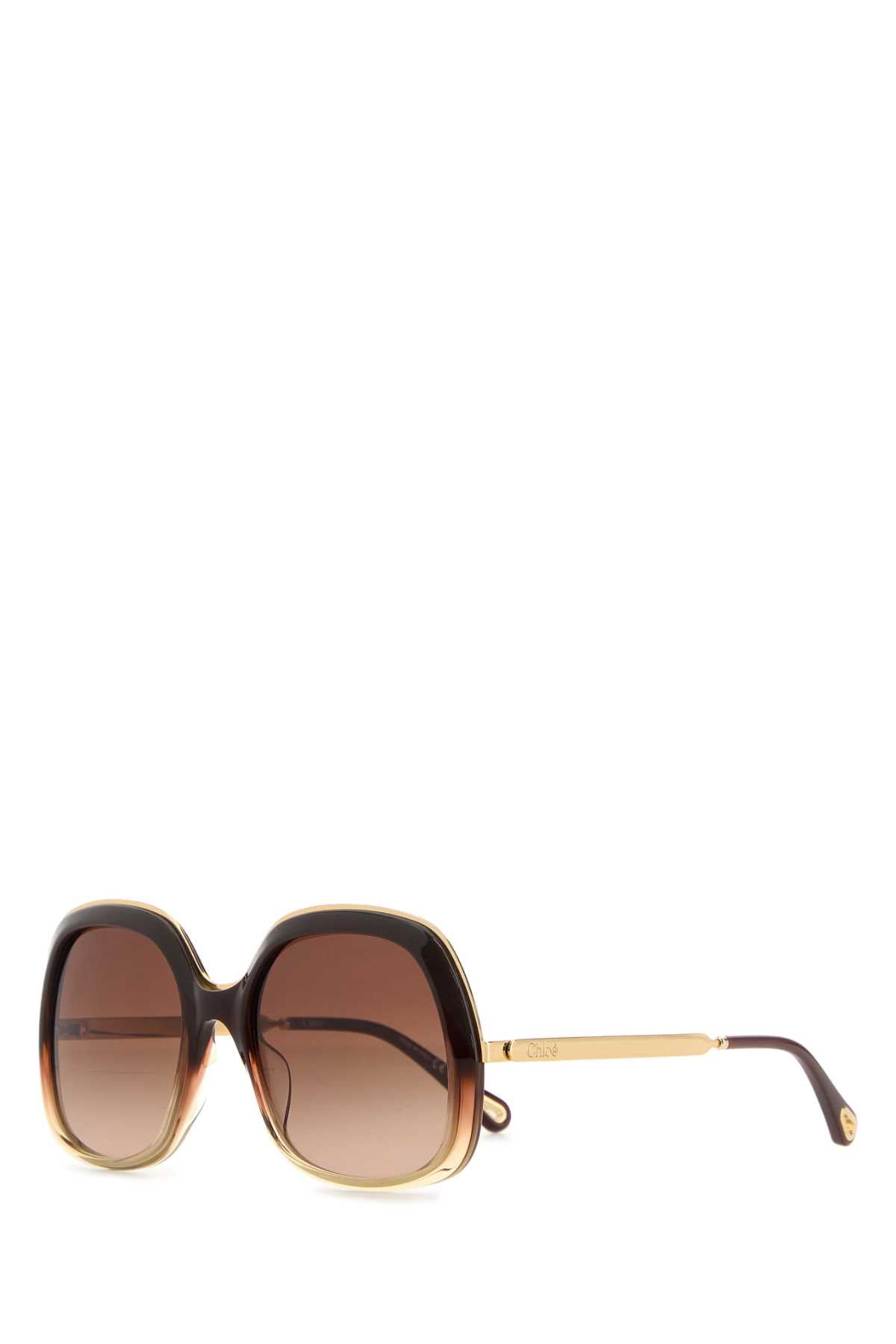 Browngoldbrown Exterior: Acetate Occhiali Da Sole