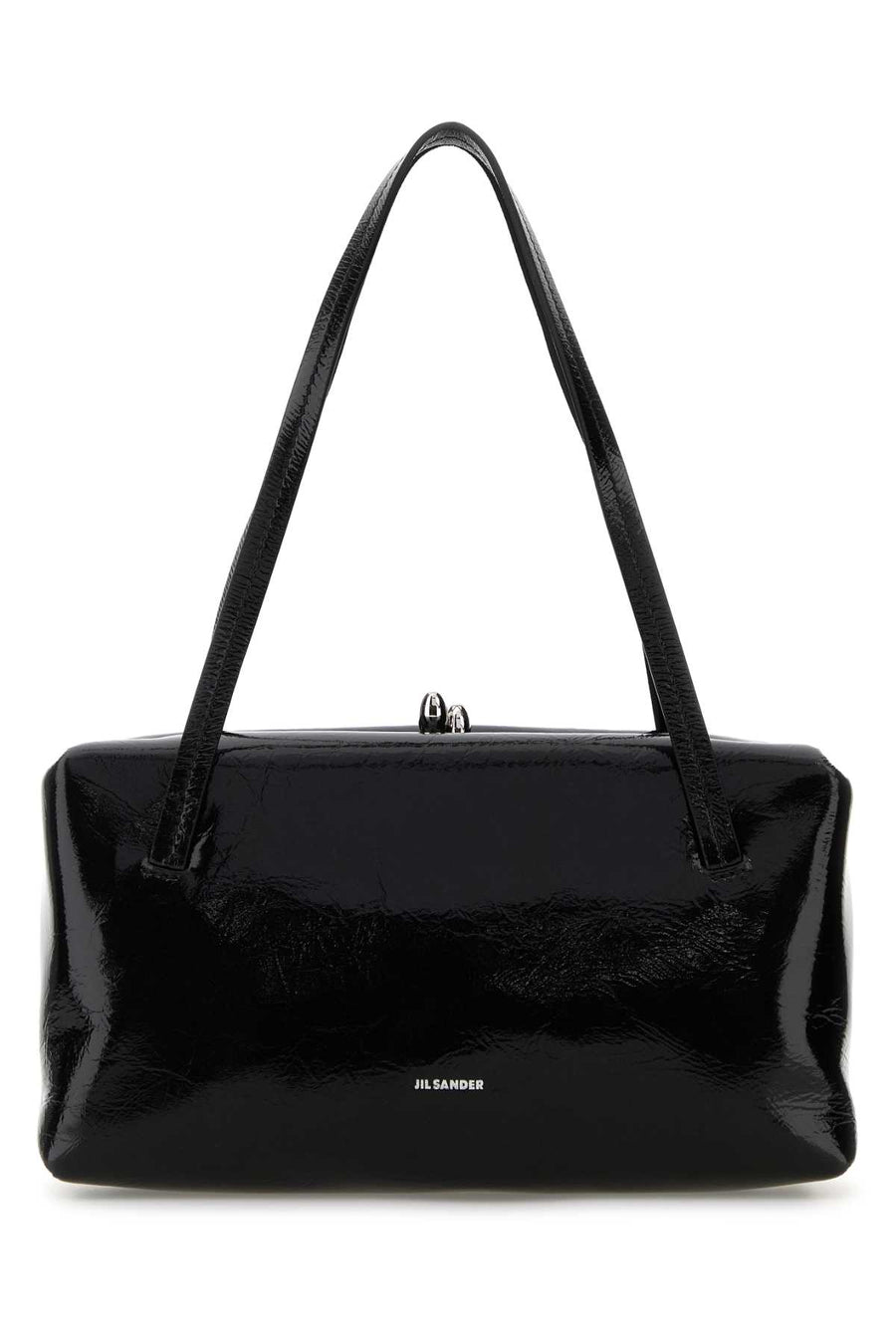 Jil Sander Pillow 100% lambskin leather; lining: 100% lambskin leather top handle bag in black