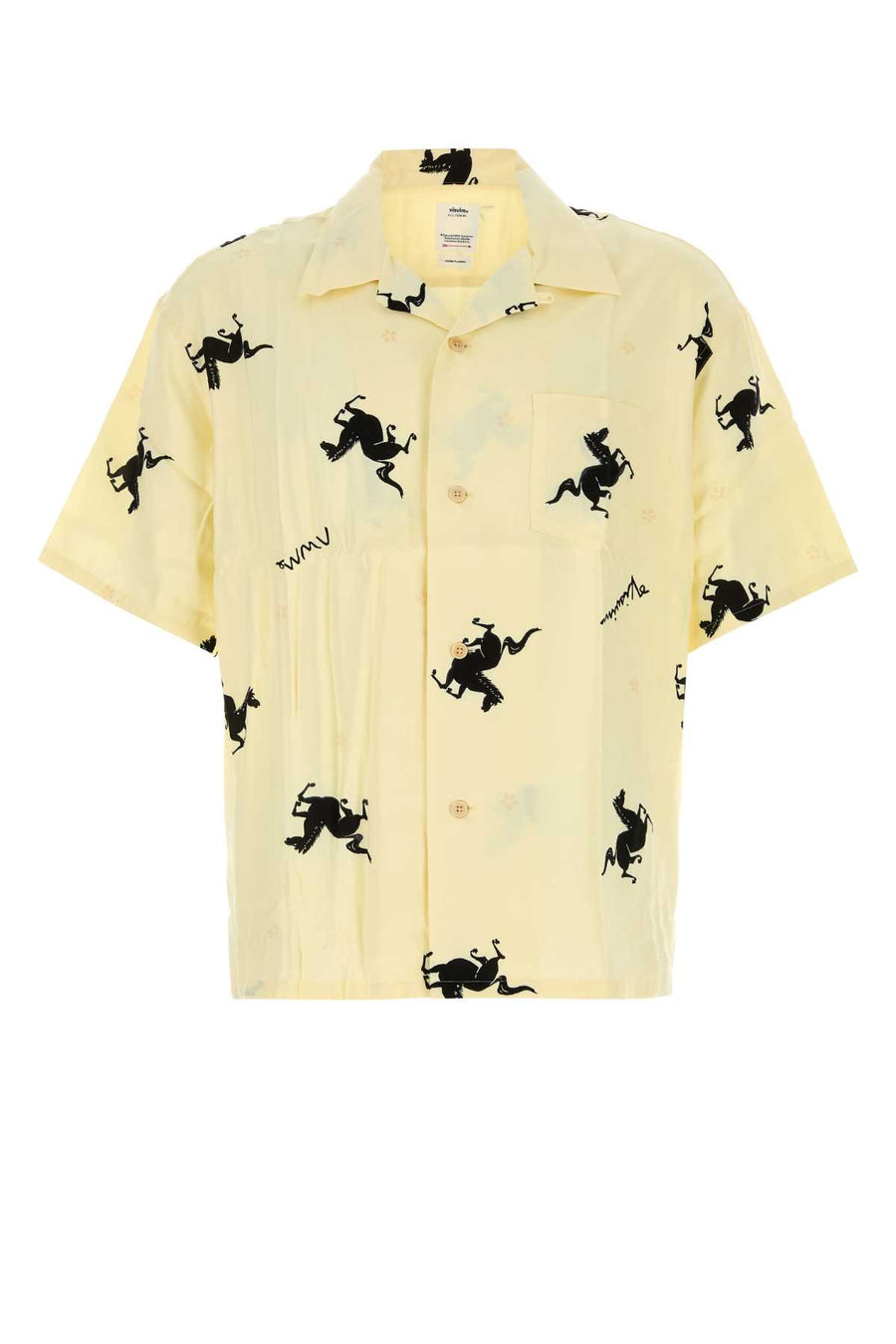 Visvim 100% Rayon shirt in yellow