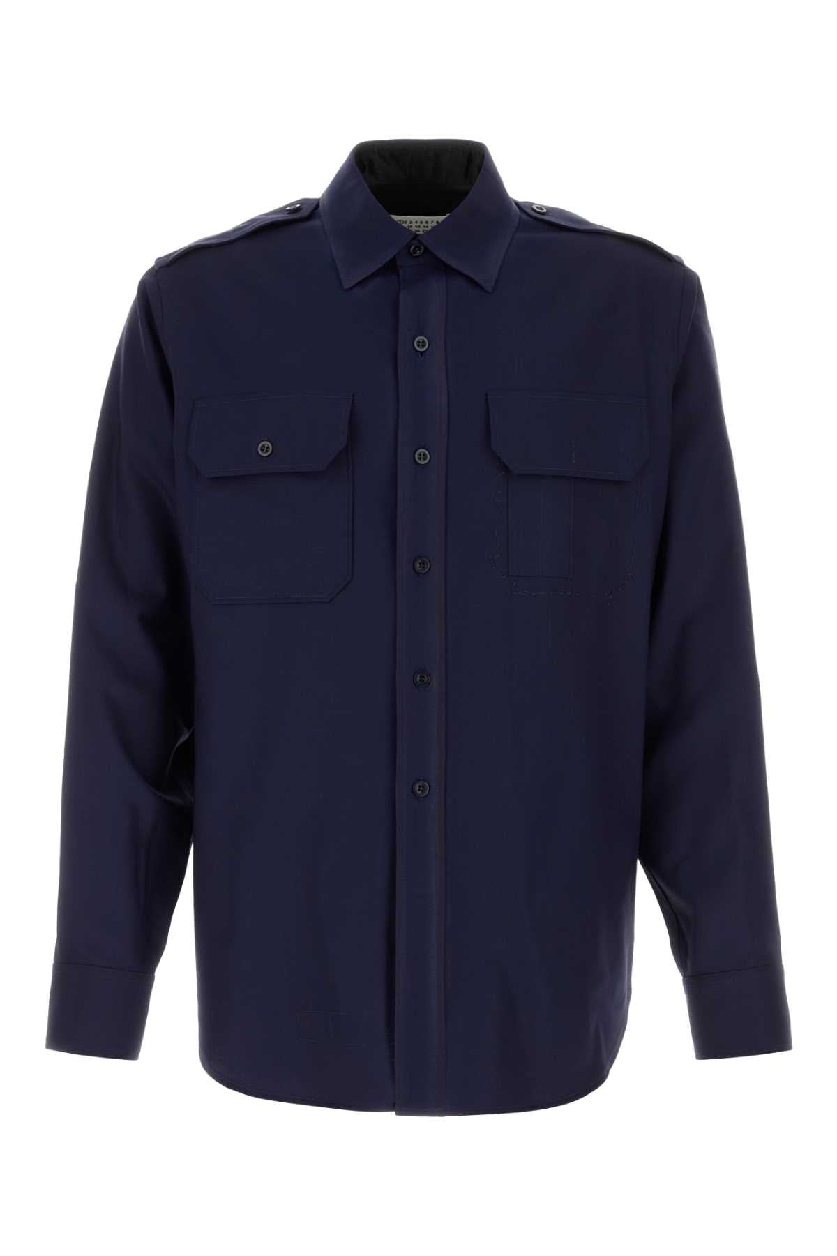 S50dt0059m35524 470 Navy Exterior: Wool Camicie
