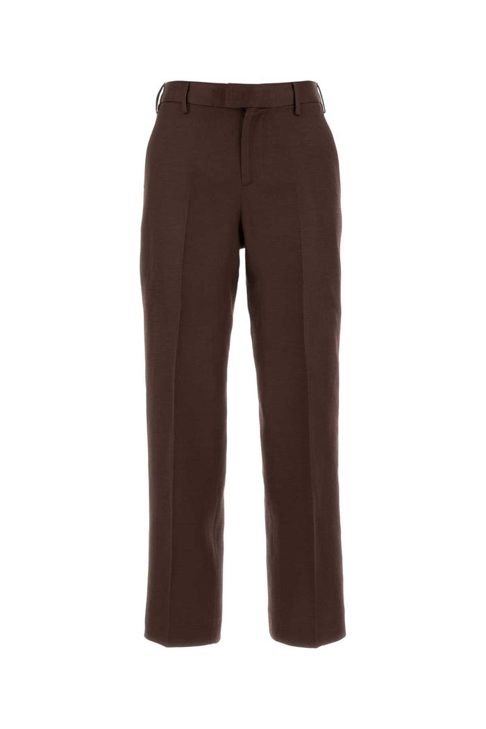 Chocolate Twill Emma Pant Marrone Pantaloni