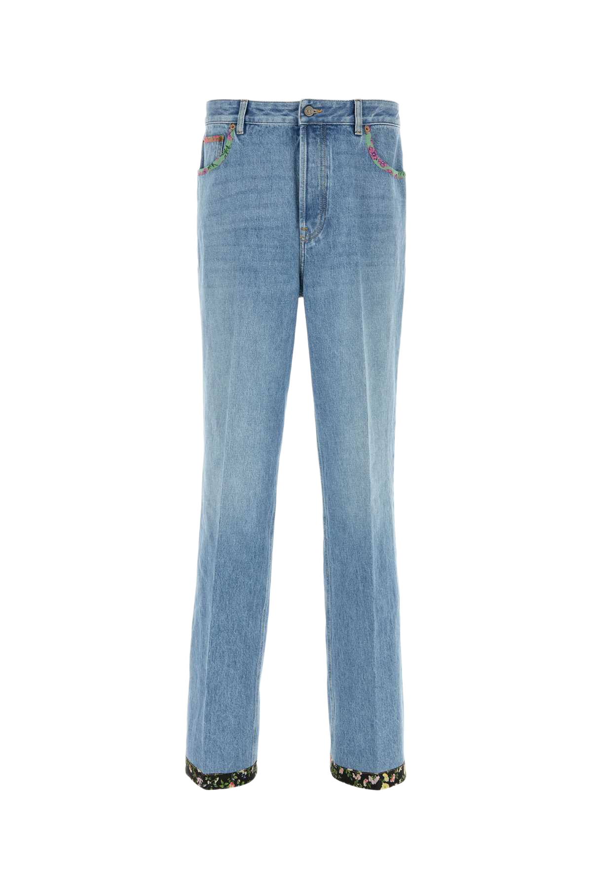 Denim Jeans Denimblulavchiaro Exterior: Cotton