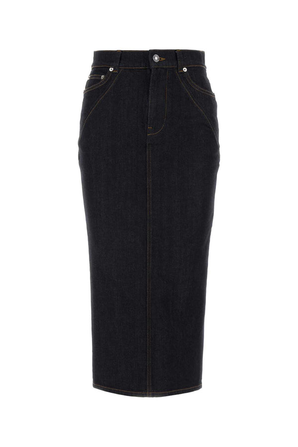 Givenchy Back 98% Cotton skirt in navy