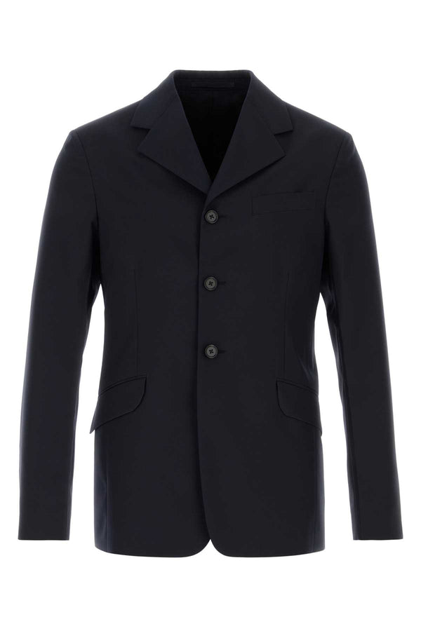 Jil Sander Exterior: 100% Virgin wool; Lining: 100% Viscose blazer in navy
