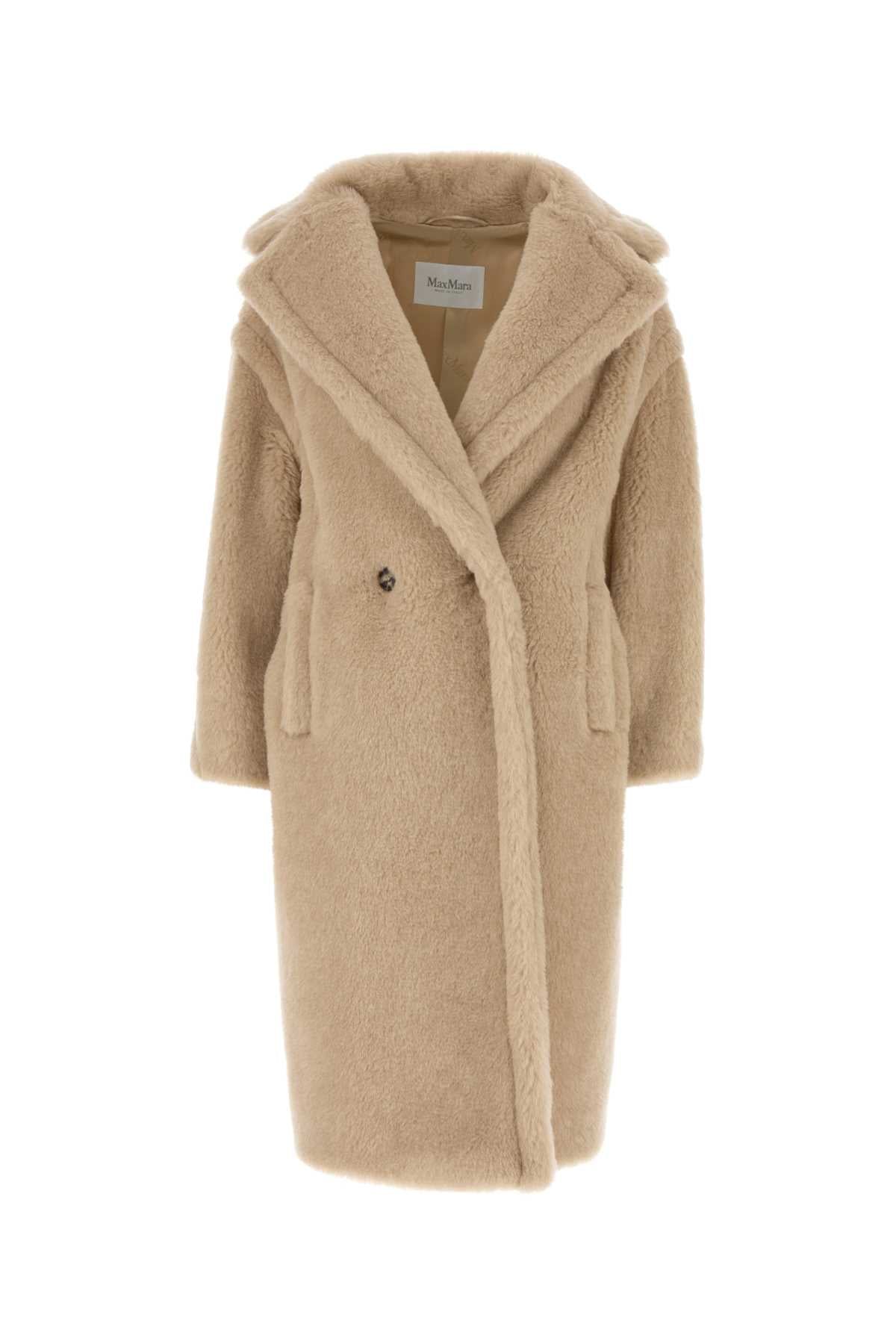Sand Alpaca Blend Tedgirl Coat Albino Cappotti
