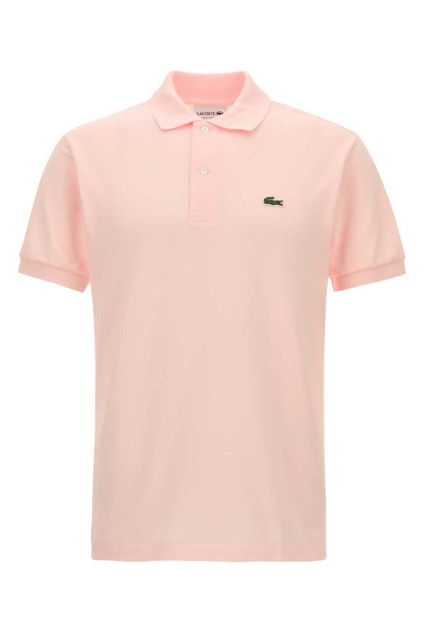 Pastel Pink Piquet Polo Shirt T03 Exterior: Cotton