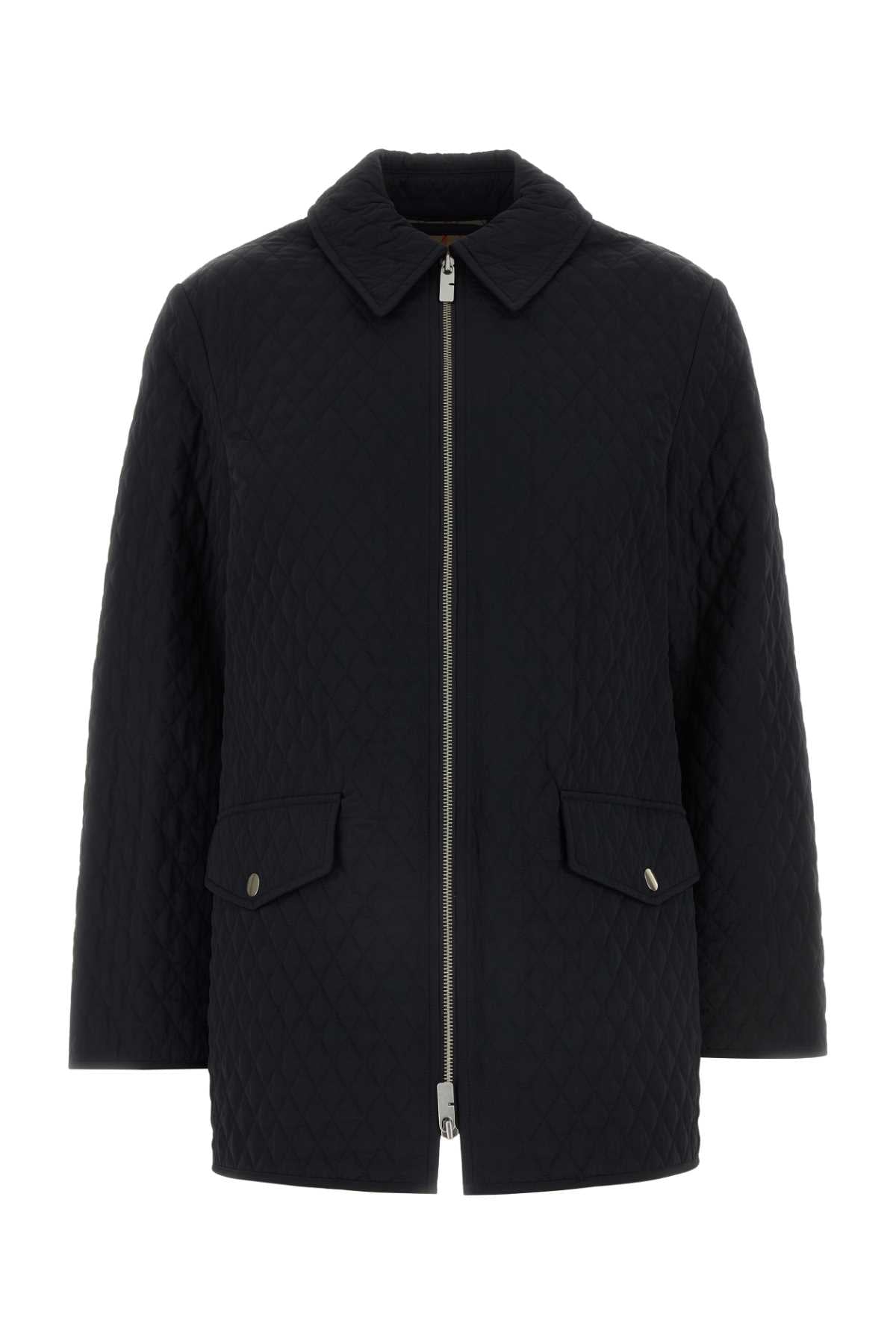Black Nylon Jacket Exterior: Lining: Giubbini