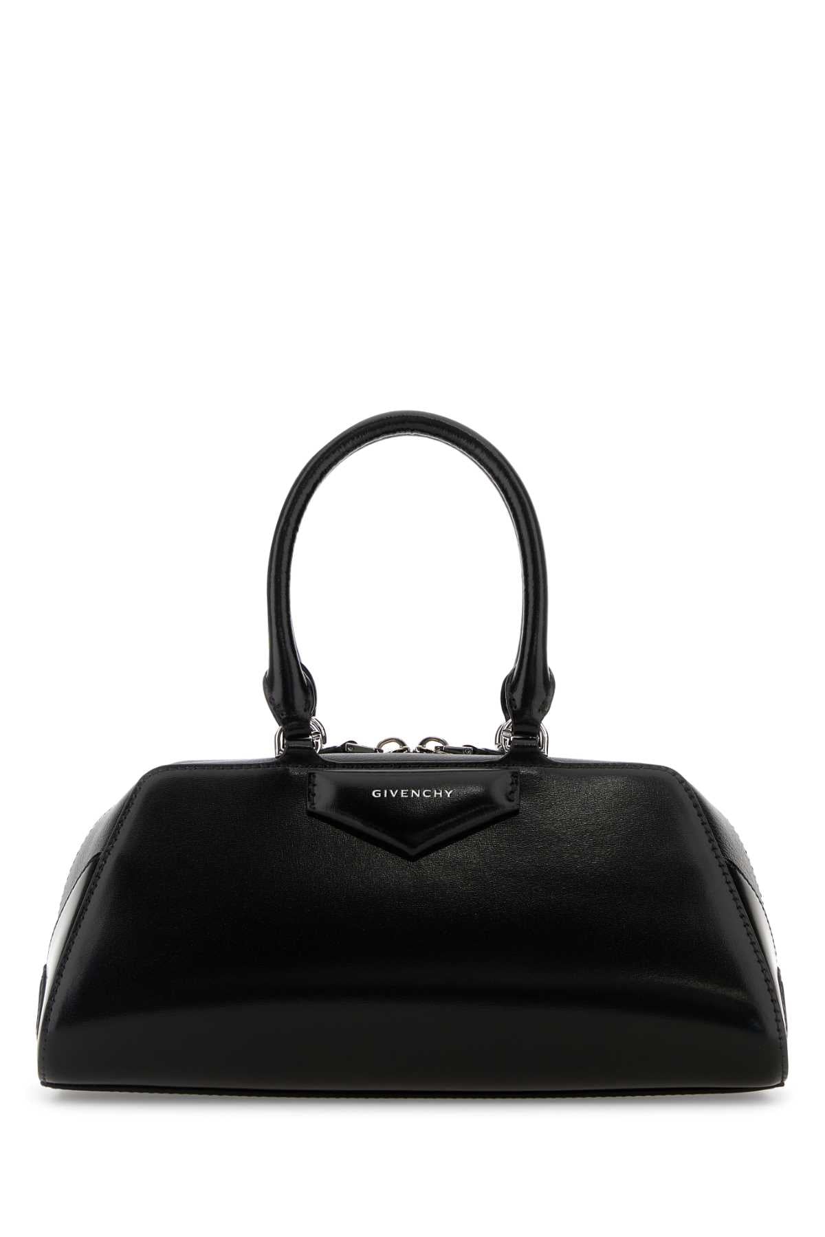Black Leather Small Antigona East-West Handbag Borse A Mano