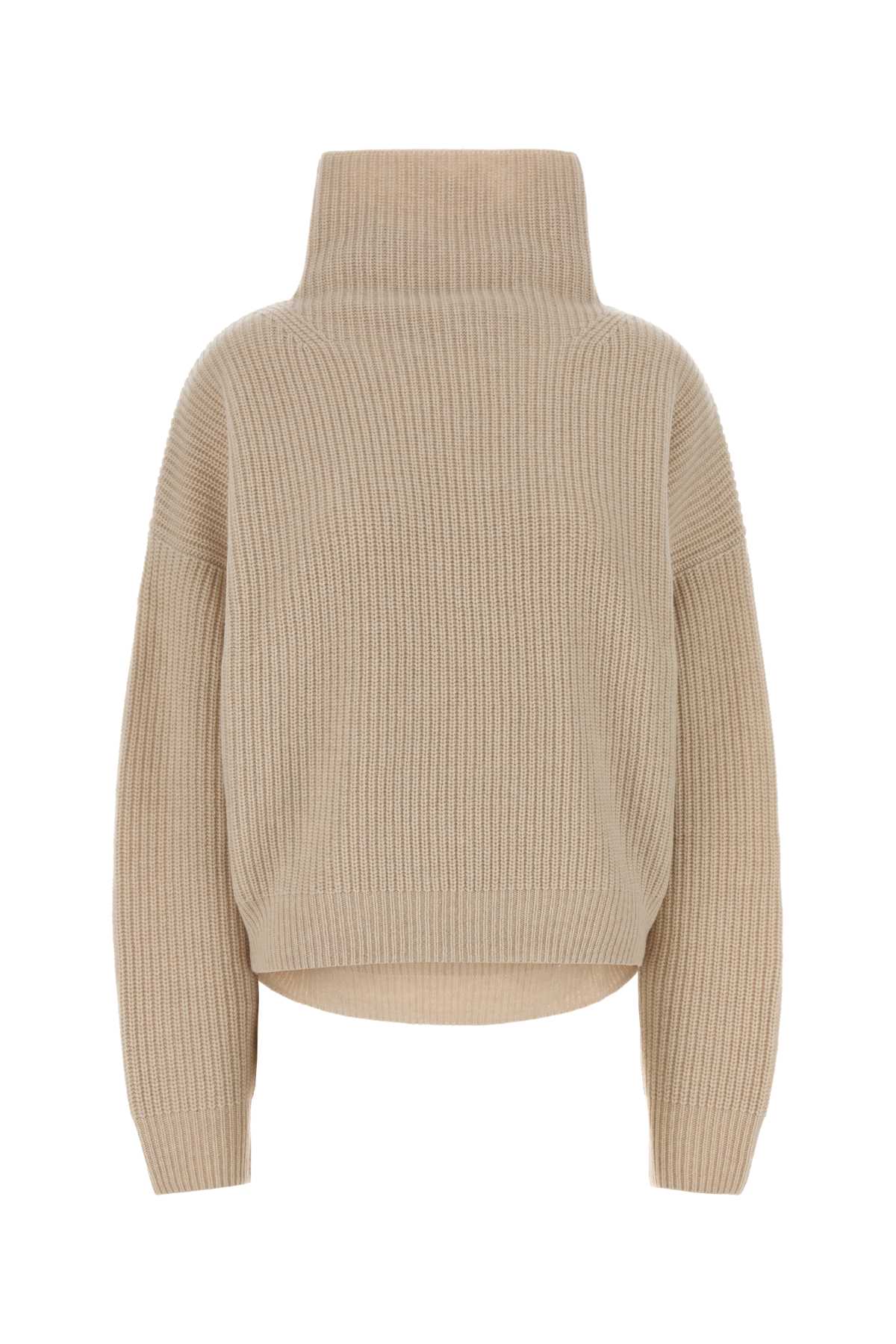 Ivory Wool Blend Oversize Brooke Sweater Ecru Maglieria
