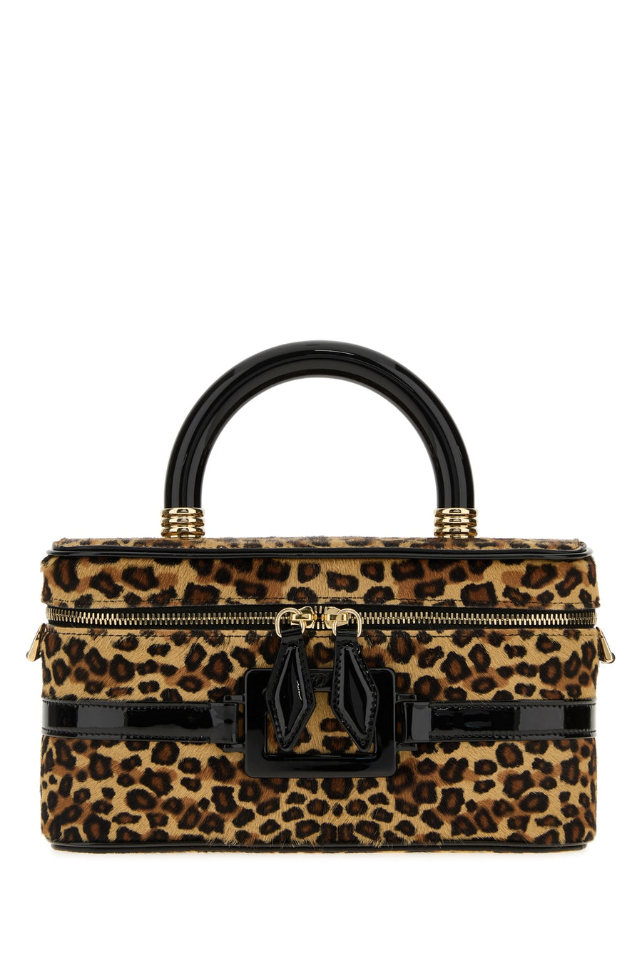 Roger Vivier Calf hair top handle bag in beige