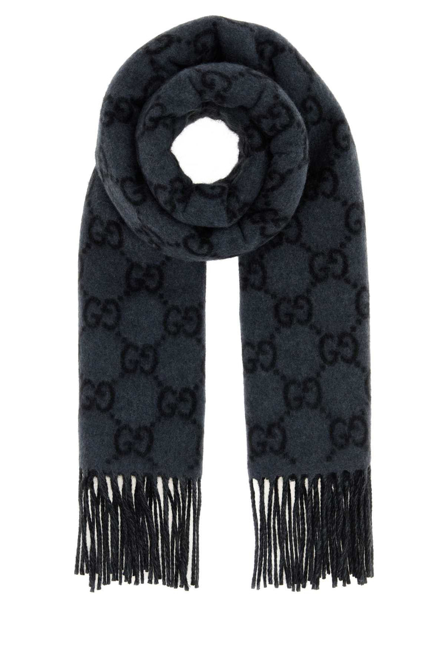 Gucci Canvy 100% cashmere scarf in gray