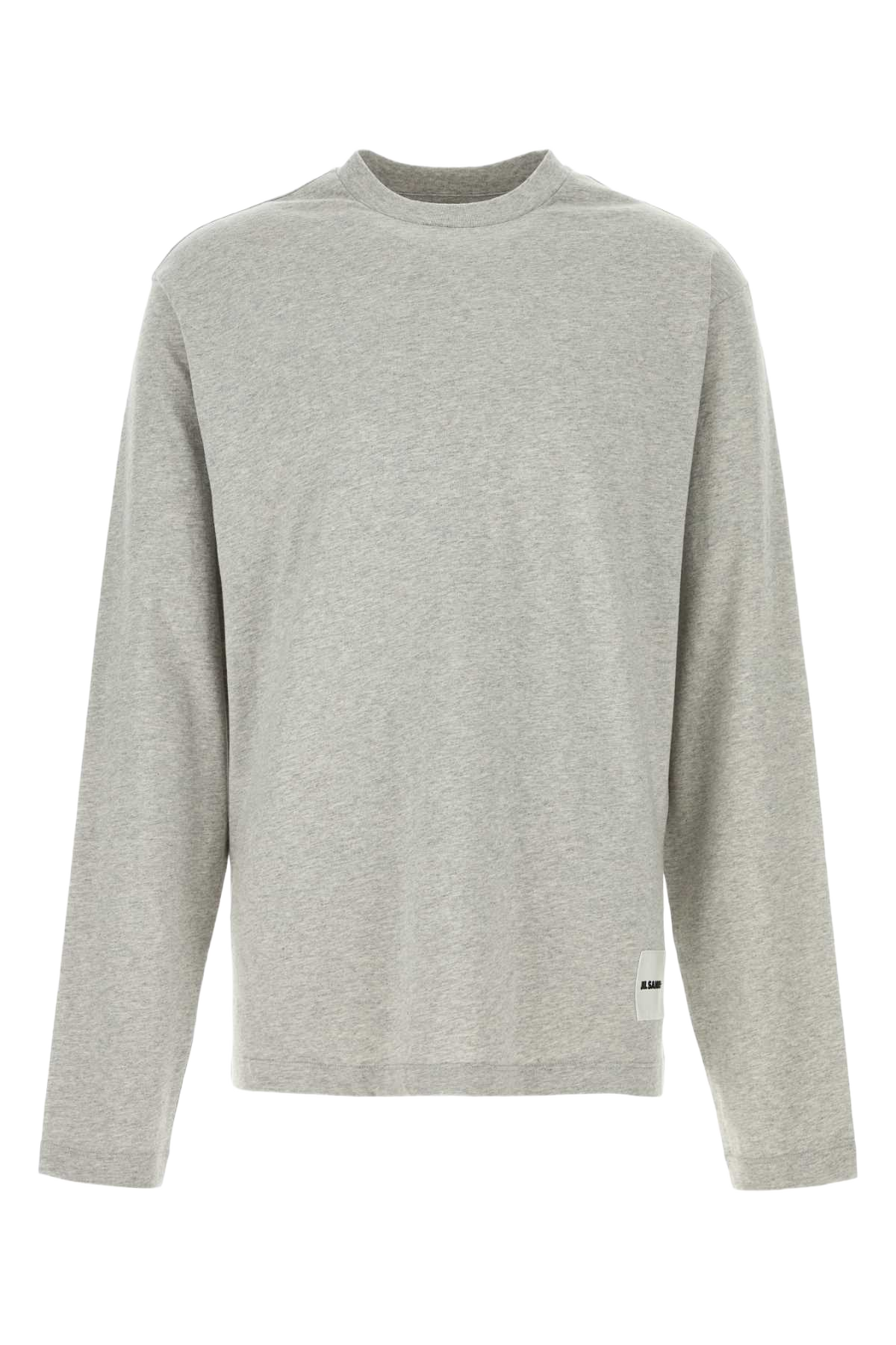Grey Cotton T-Shirt Set Cotone