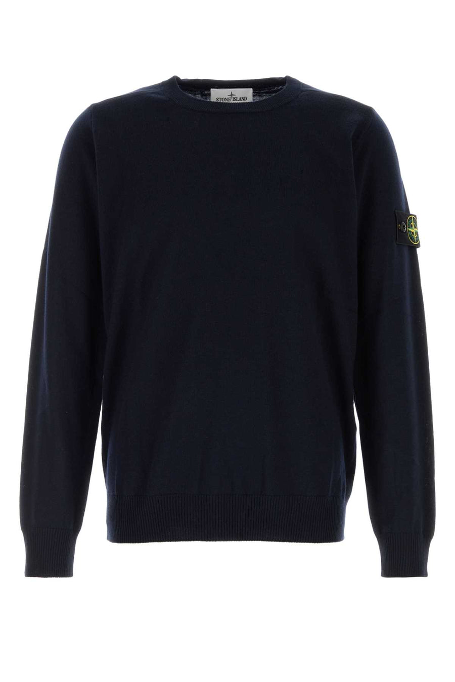 Midnight Blue Wool Sweater Navyblue Exterior: Virgin Maglieria