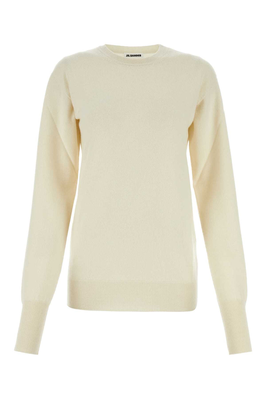 Jil Sander 100% Cashmere sweater in white