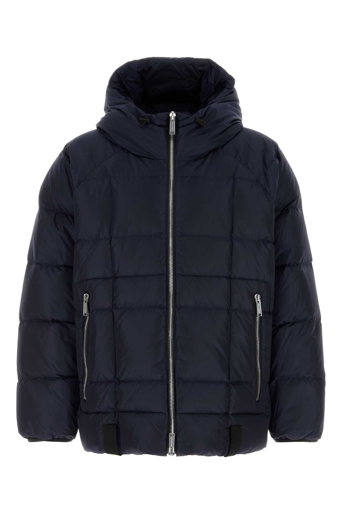 Navy Blue Nylon Down Jacket Navyblue Piumini