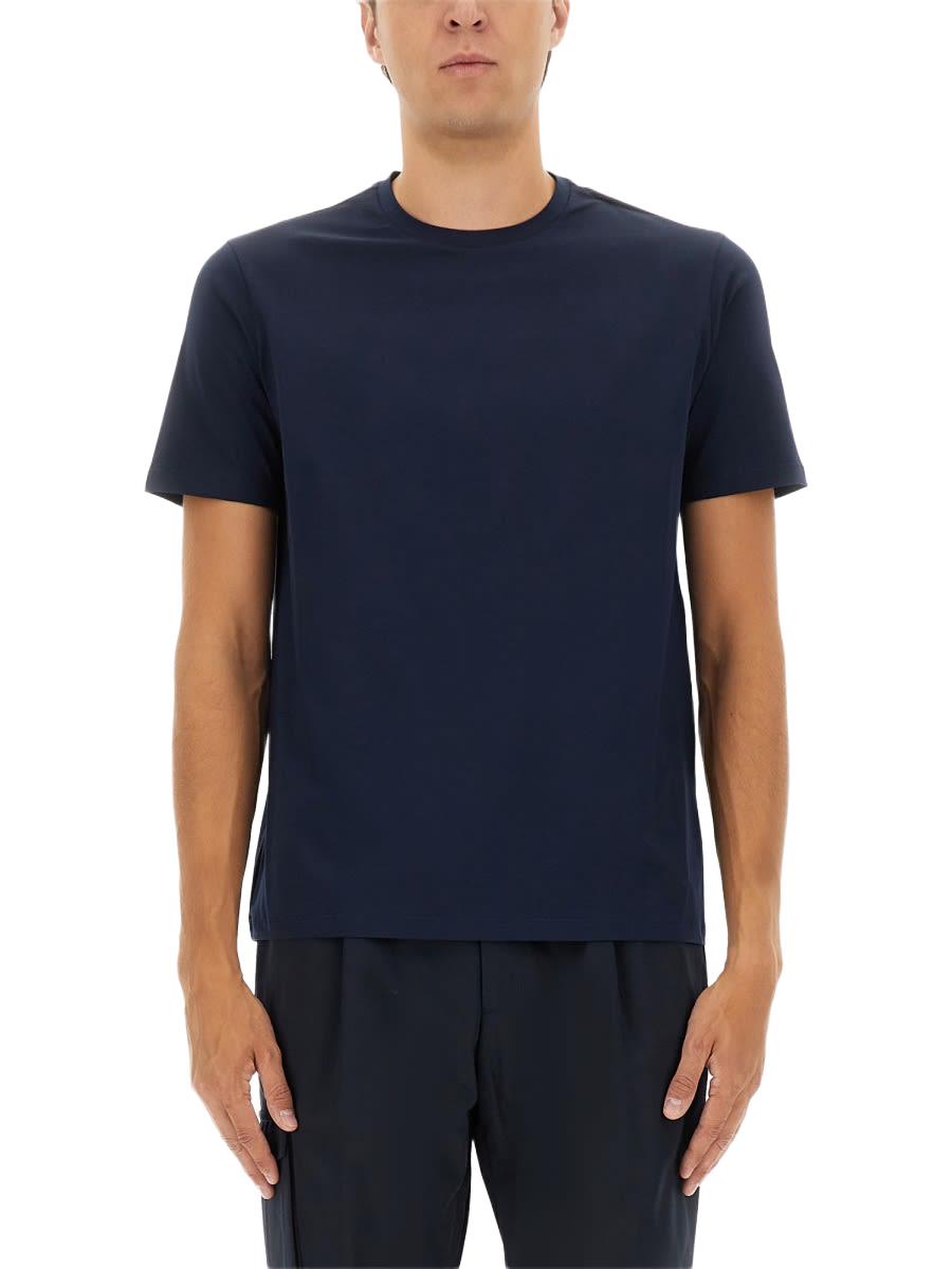 Cotton T-Shirt Blue Elastan T-shirts