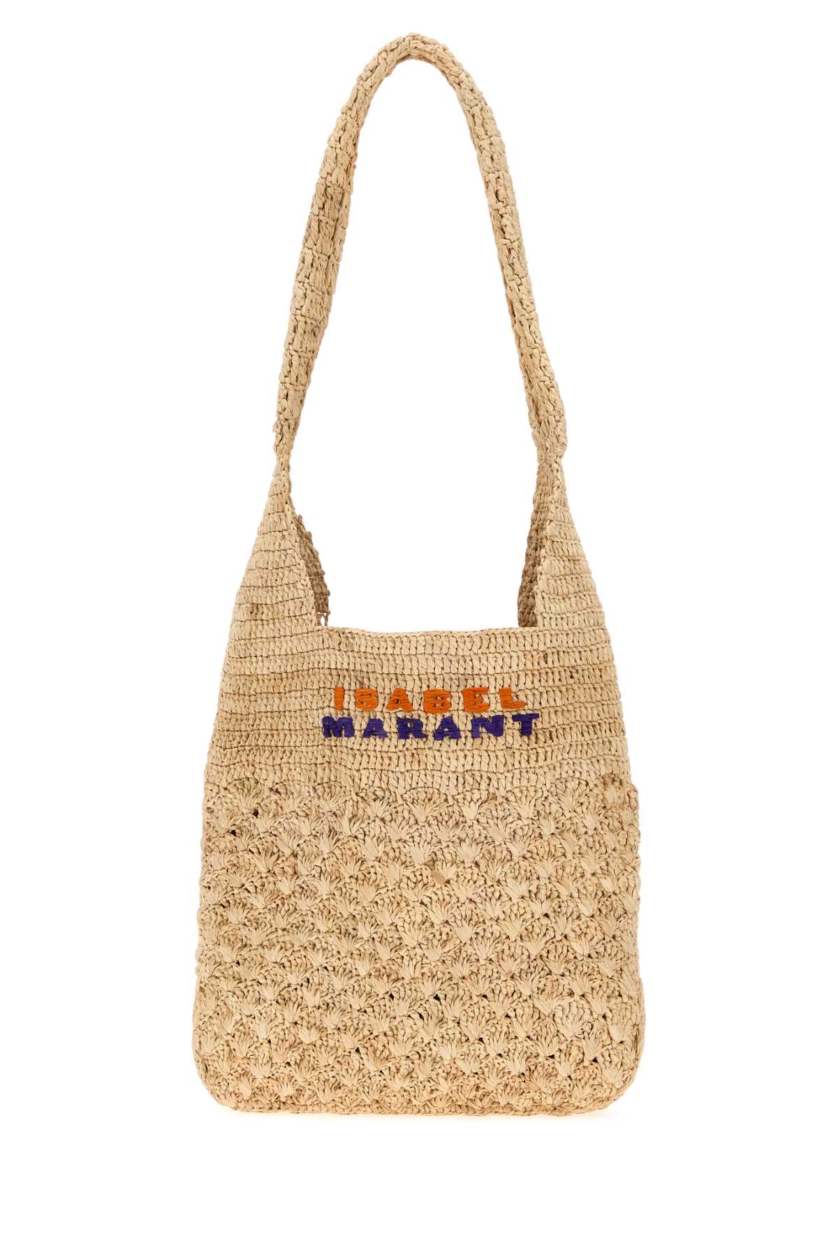 Natural/purple/orange Exterior: Raffia Borse A Mano