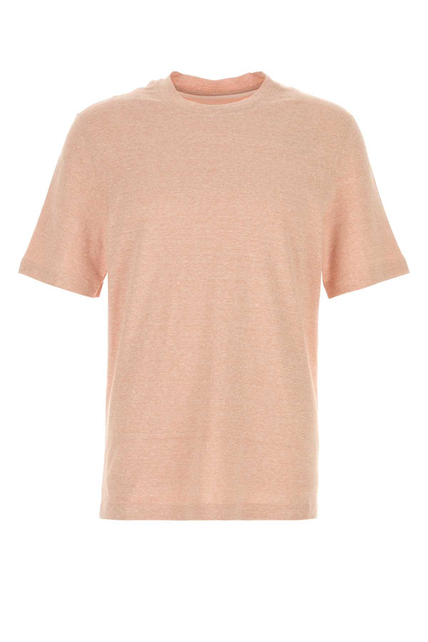 Brunello Cucinelli 57% Linen 43% Cotton t-shirt in pink