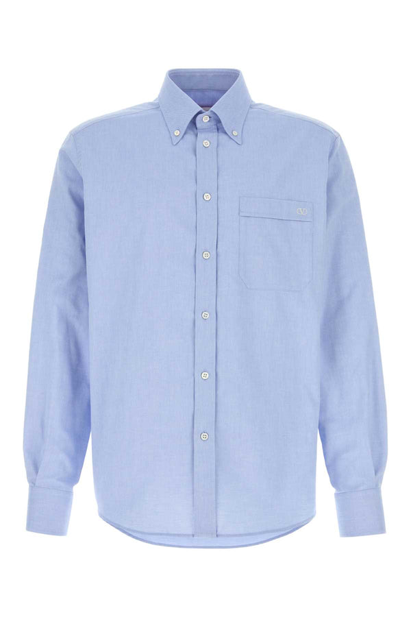 Valentino Garavani Maniche 100% Cotton shirt in blue