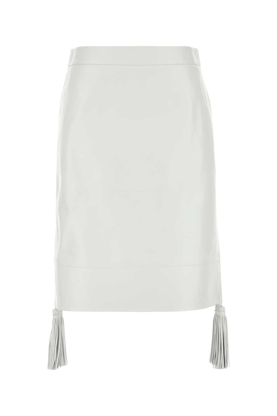 Bottega Veneta Pelle Exterior: 100% Lamb skirt in white