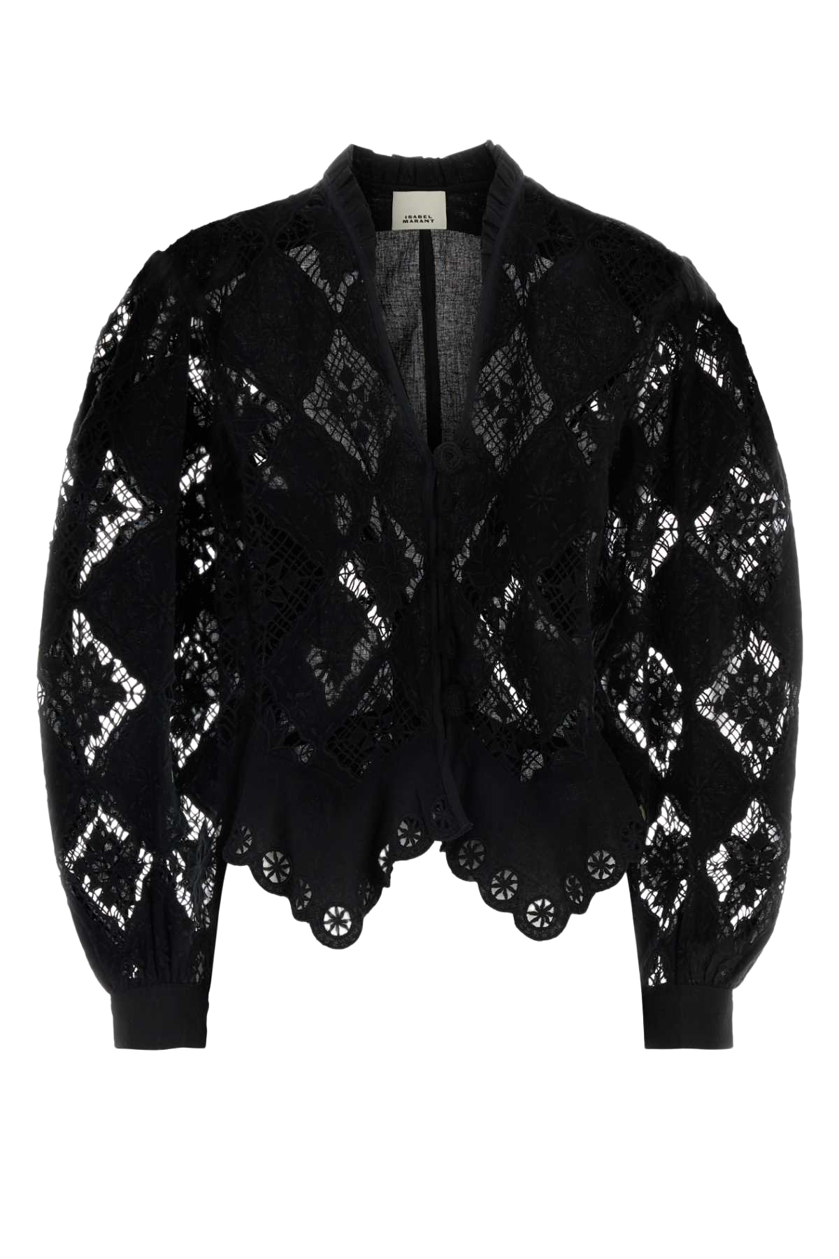 Black Lace Nina Blazer Exterior: Cotton Linen Camicie