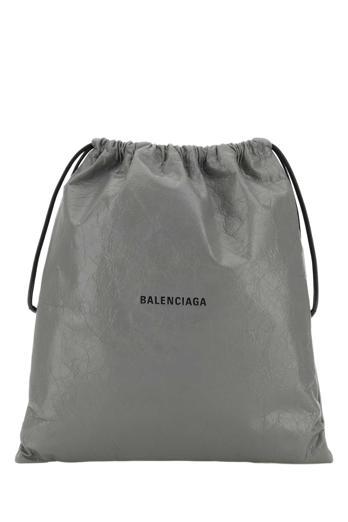 Grey Leather Dust Bag Clutch Bal Grey/l Black T Domesticated Lamb Le Borse A Mano