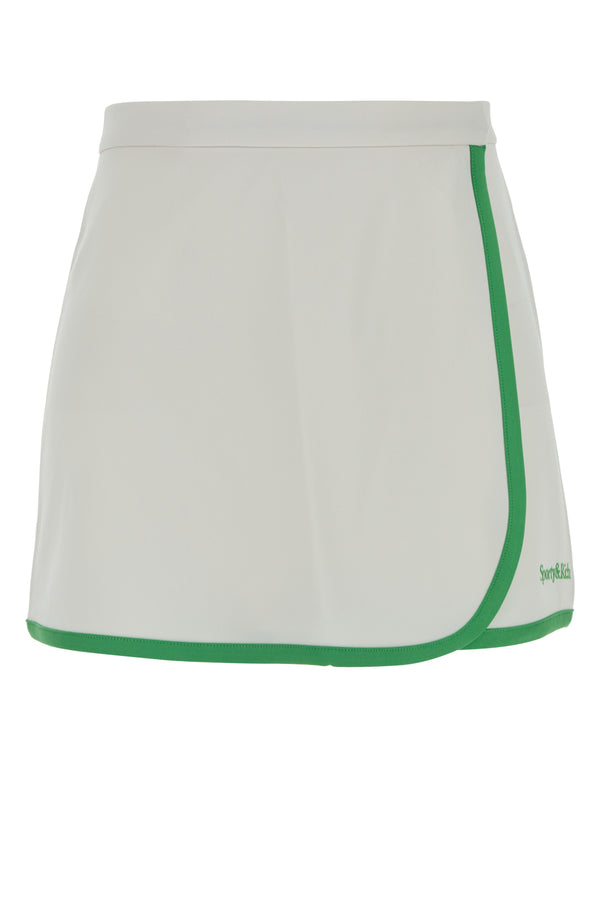 Sporty & Rich 70% Polyester (Coolmax Eco) skirt in white