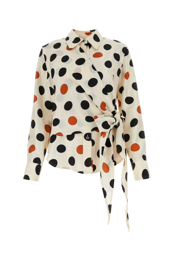 Bottega Veneta Pois 100% Silk shirt in cream