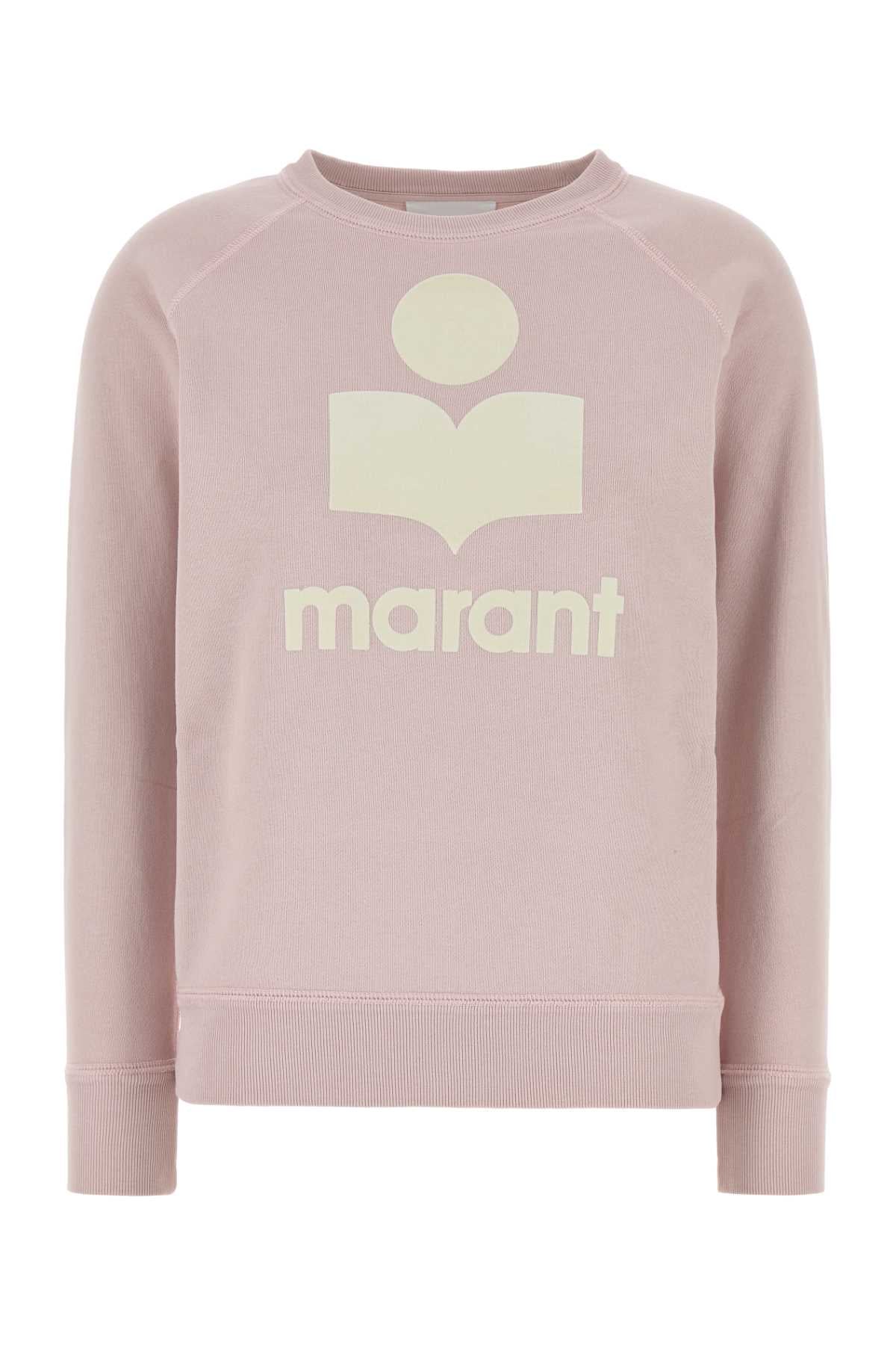 Pink Cotton Blend Millyny Sweatshirt Lightpinkecru Exterior: Polyester Felpe