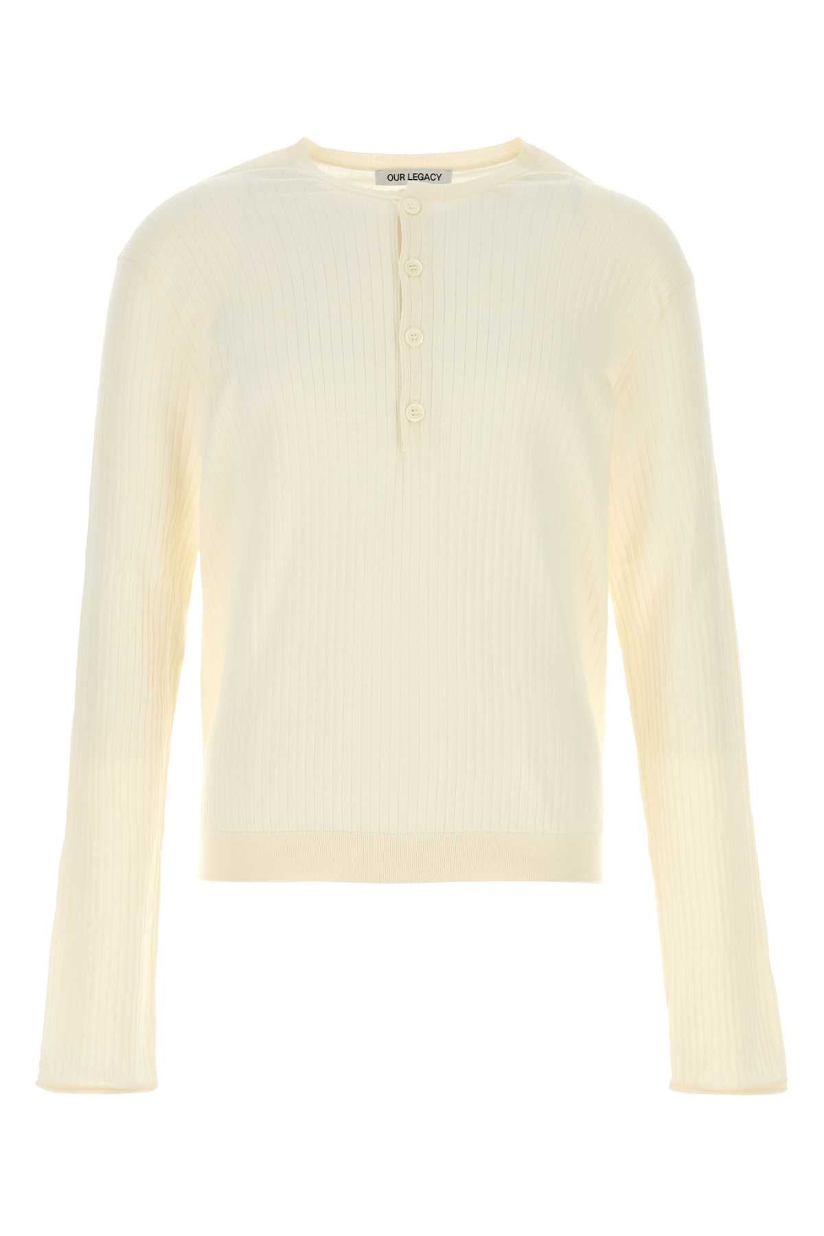 Ivory Cotton Crepe Exterior: Maglie