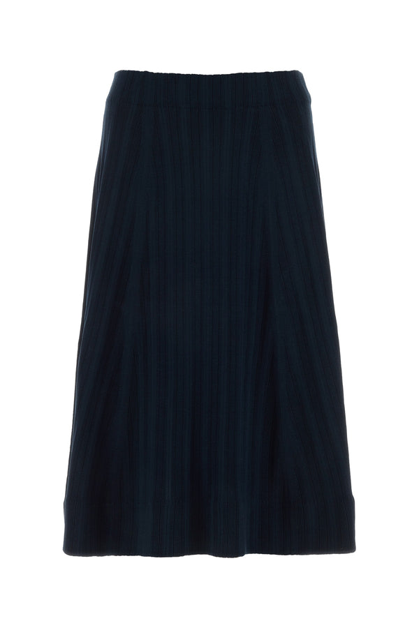 Italist 100% Silk skirt in navy
