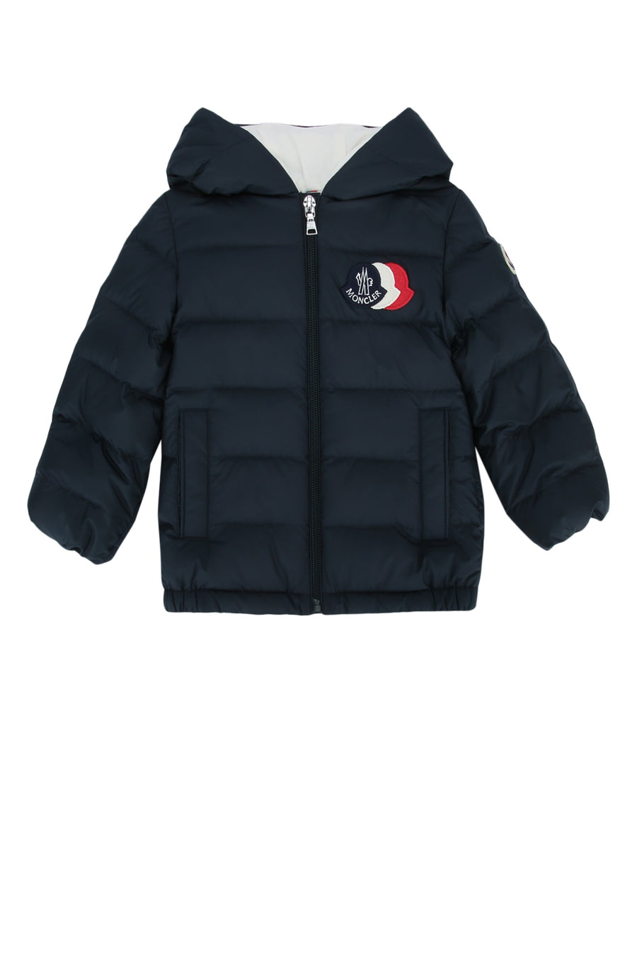Moncler Jr Jacket Outer: 100% Polyester down jacket in navy