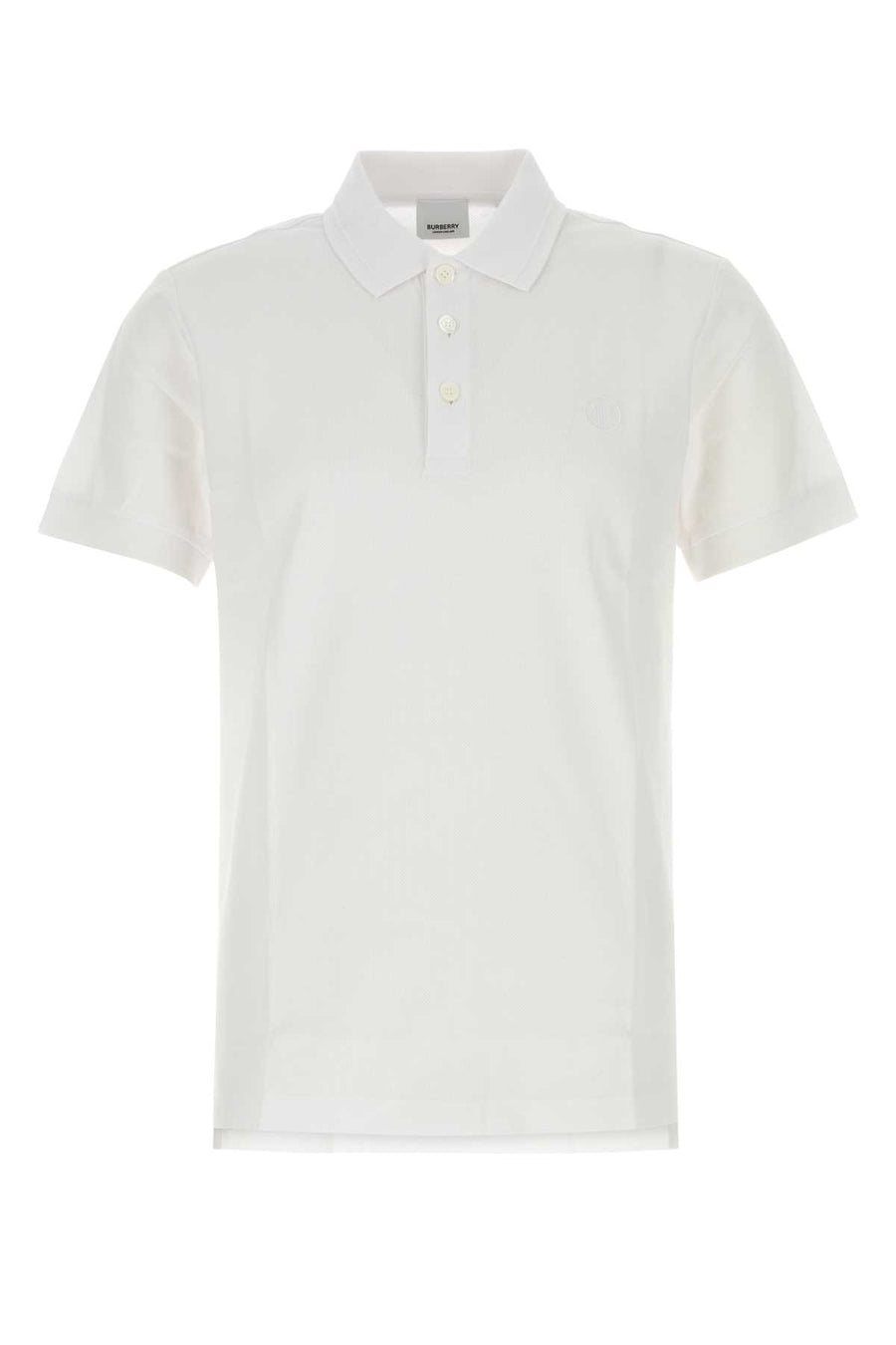 Burberry 100% Cotton polo shirt in white