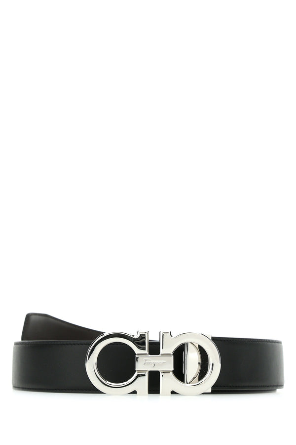 Ferragamo Adjus 100% Leather belt in black