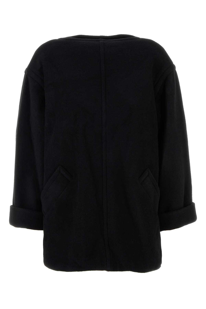 Black Wool Blend Oversize Sweater Maglieria
