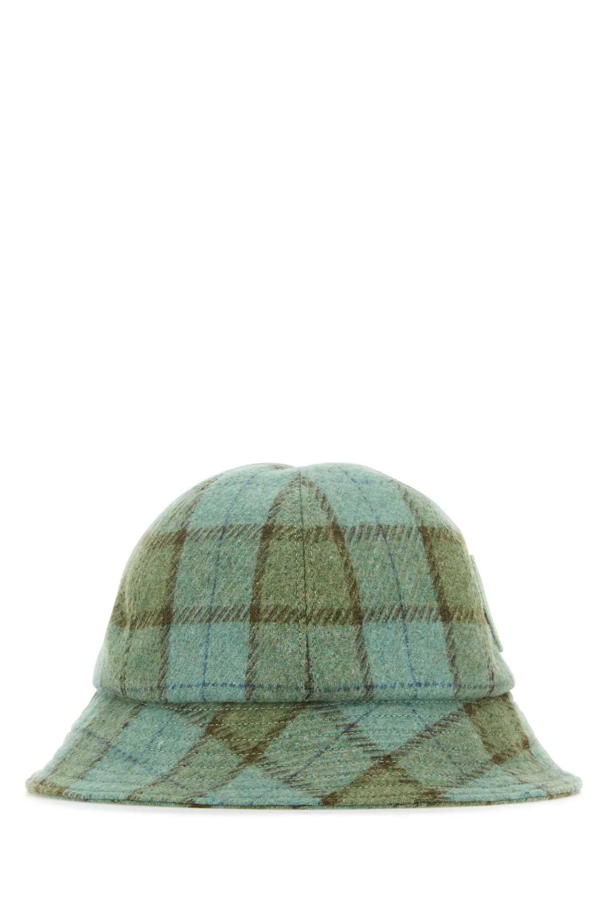 Embroidered Wool Blend Franz Bucket Hat Alpinecheck Cappelli E Fasce Per Capelli