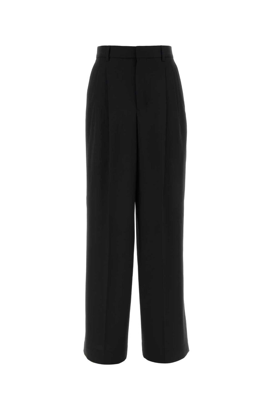 AMI Paris Waist 100% Virgin wool trousers in black