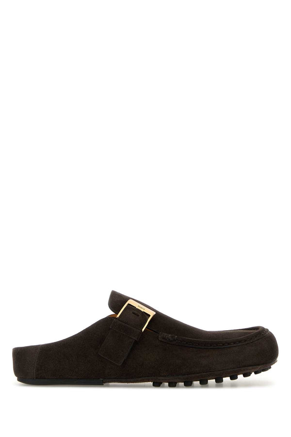Tod's Fibbia Exterior: 100% Suede slipper in brown