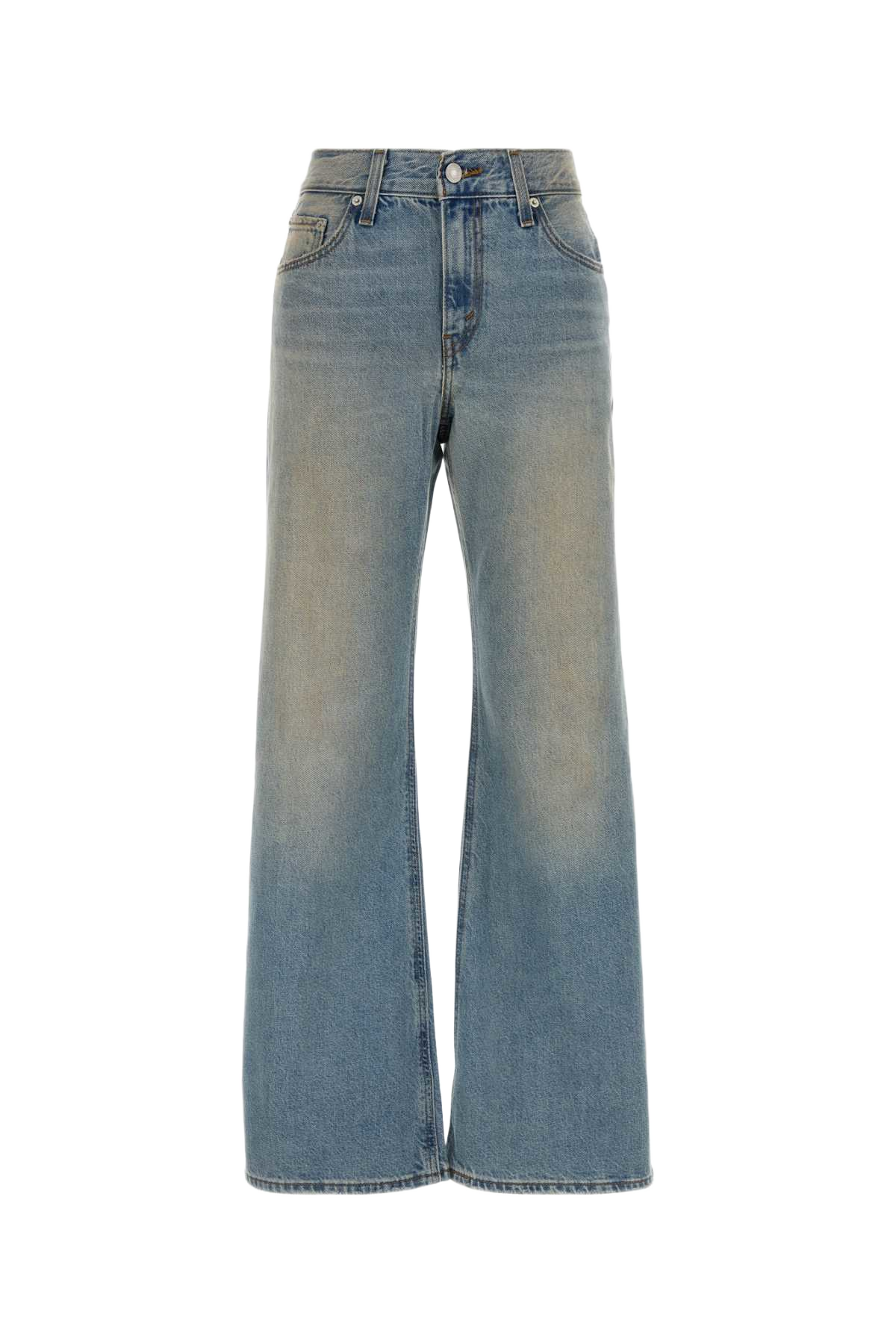 Denim Wide-Leg Jeans Offroading Exterior: Cotton
