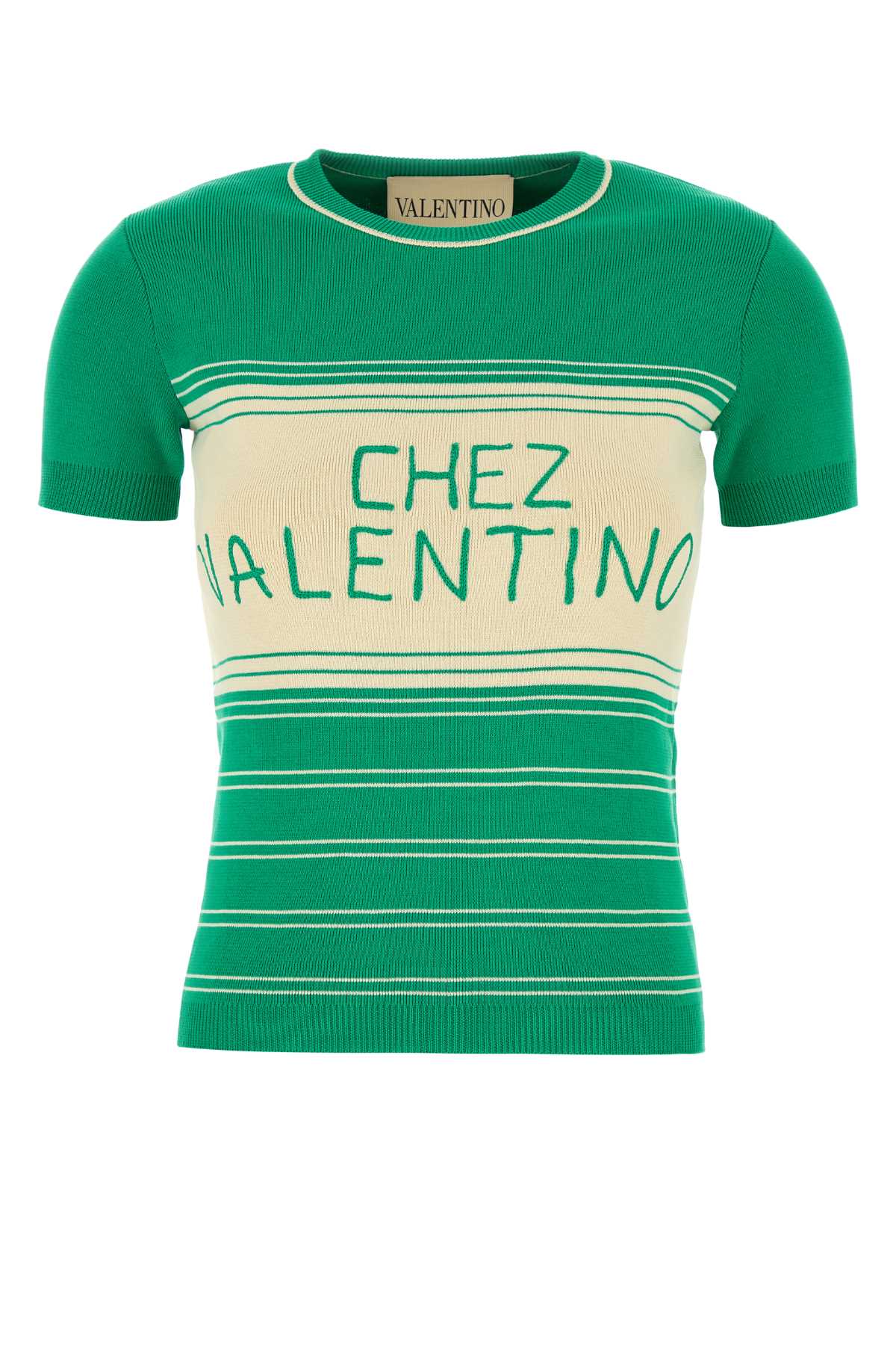Grass Green Cotton Sweater Emeraldbetulla Exterior: Maglie