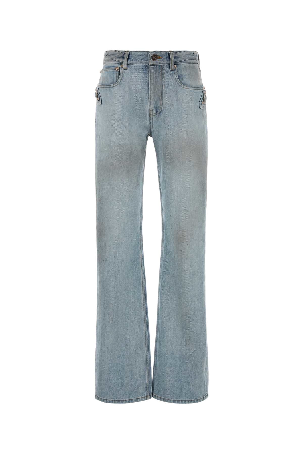 Denim Jeans Light Blue Exterior: Cotton