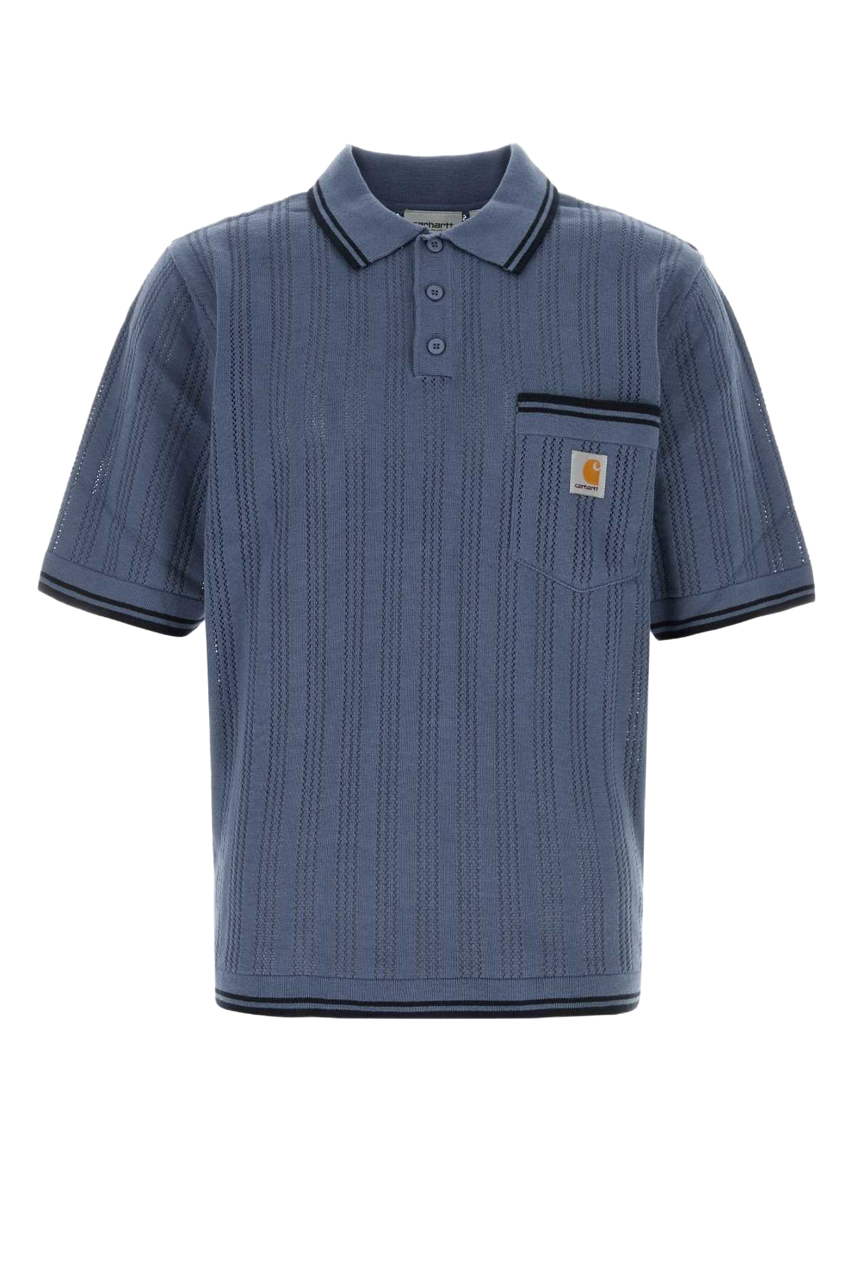 Air Force Blue Cotton S-S Ramsey Polo Velvetbluedeepnigh Exterior