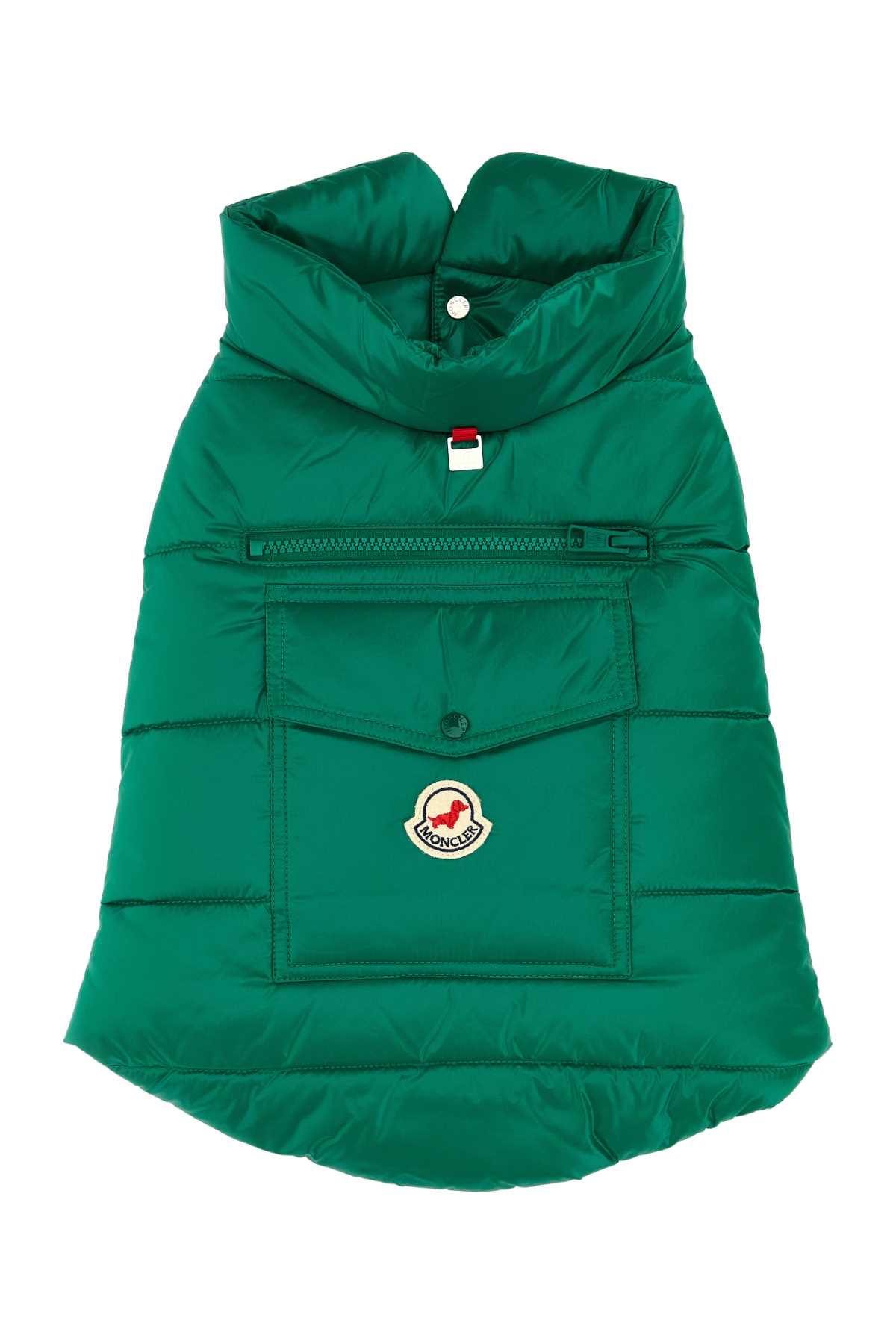 Grass Green Nylon Dog Padded Jacket 84k Extra-accessori
