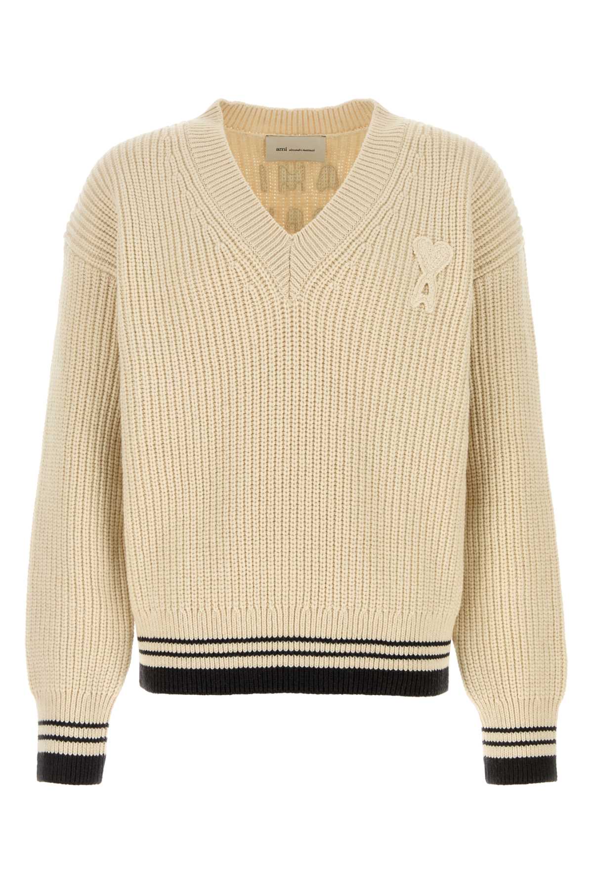 Uks864kn0161 136 Blanccreme Exterior: Virgin Wool Cotton Maglie