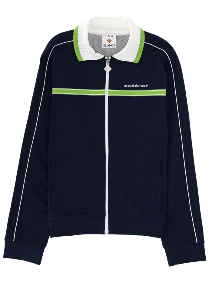 Zip Sweatshirt. Blue Polyamide Viscose Elastane Sweatshirts