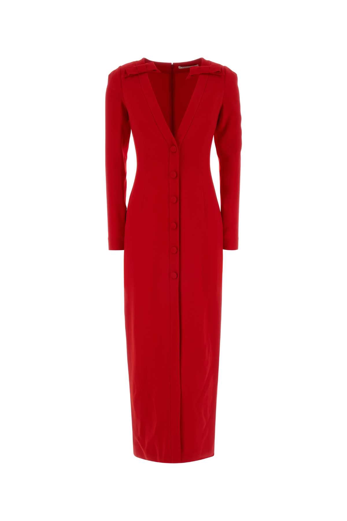 Red Cady Long Dress Abiti Lunghi