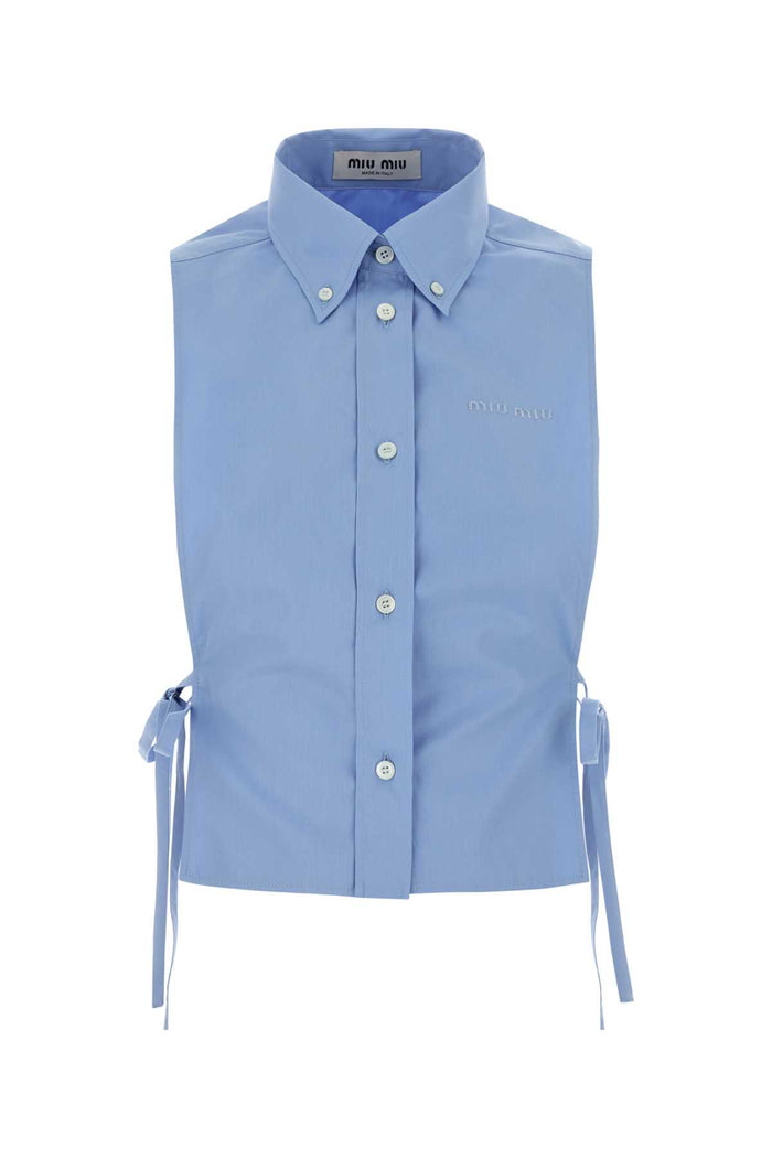 Celeste Exterior: Cotton Camicie