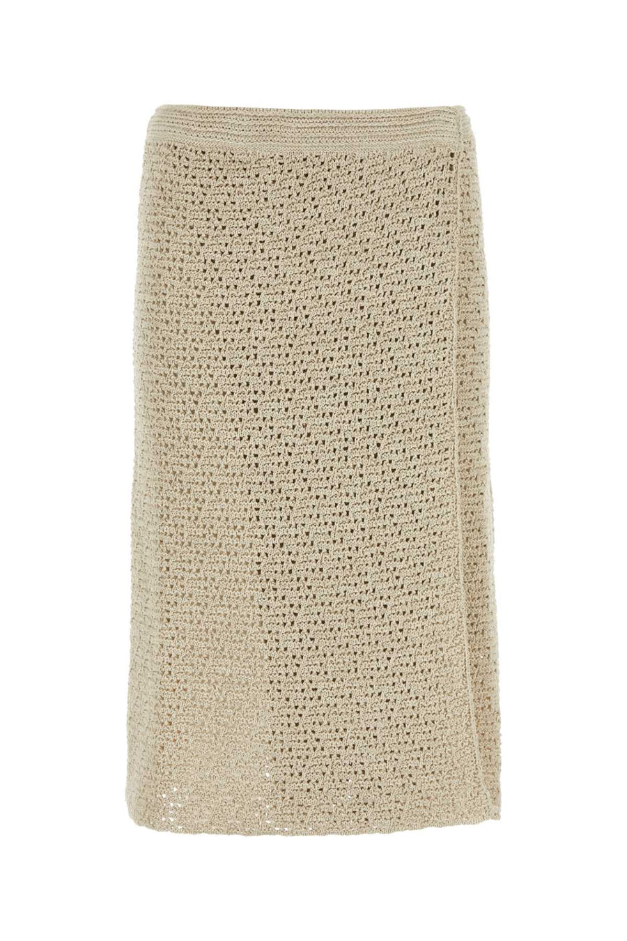 Bottega Veneta 100% Cotton skirt in beige
