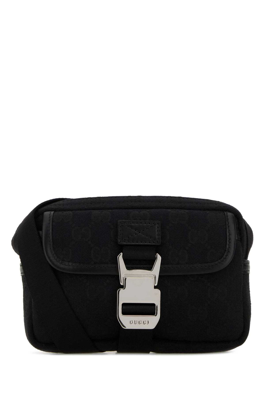 Gucci With Exterior: 100% Fabric crossbody bag in black