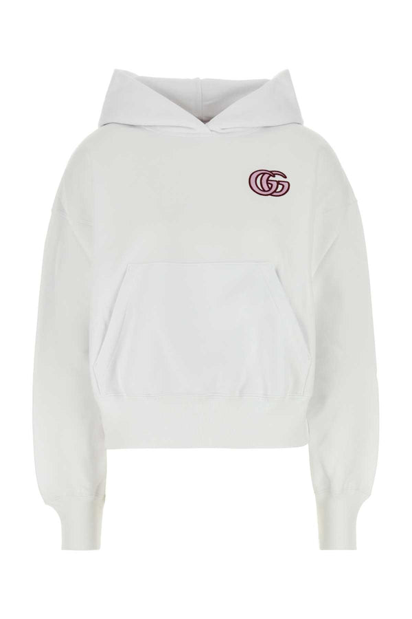 Gucci 100% Cotton hoodie in white